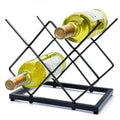 Black Countertop 5 Bottle Wine Rack
