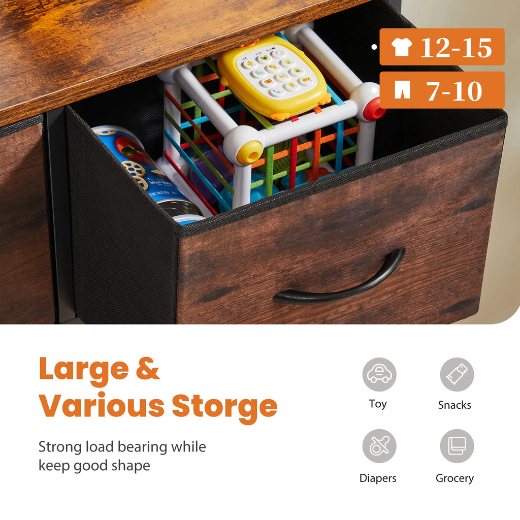 JHK Dresser with 9 Storage Drawers
