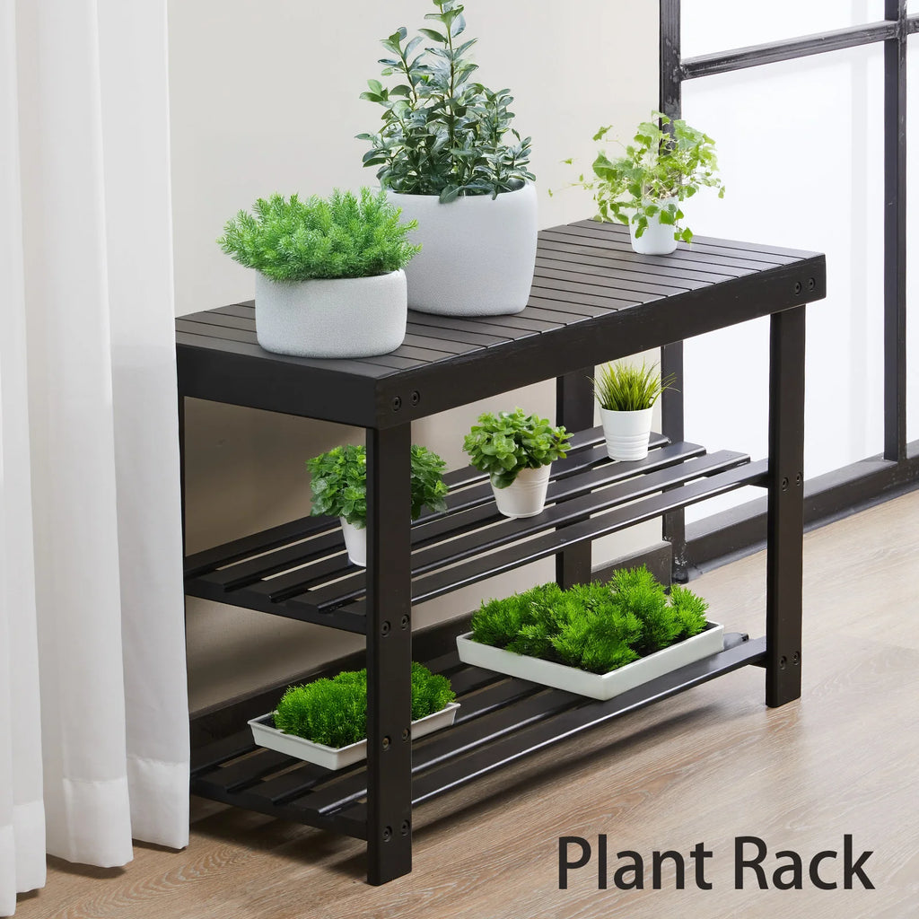 JHK 3 Tier Wooden Multifunctional Storage