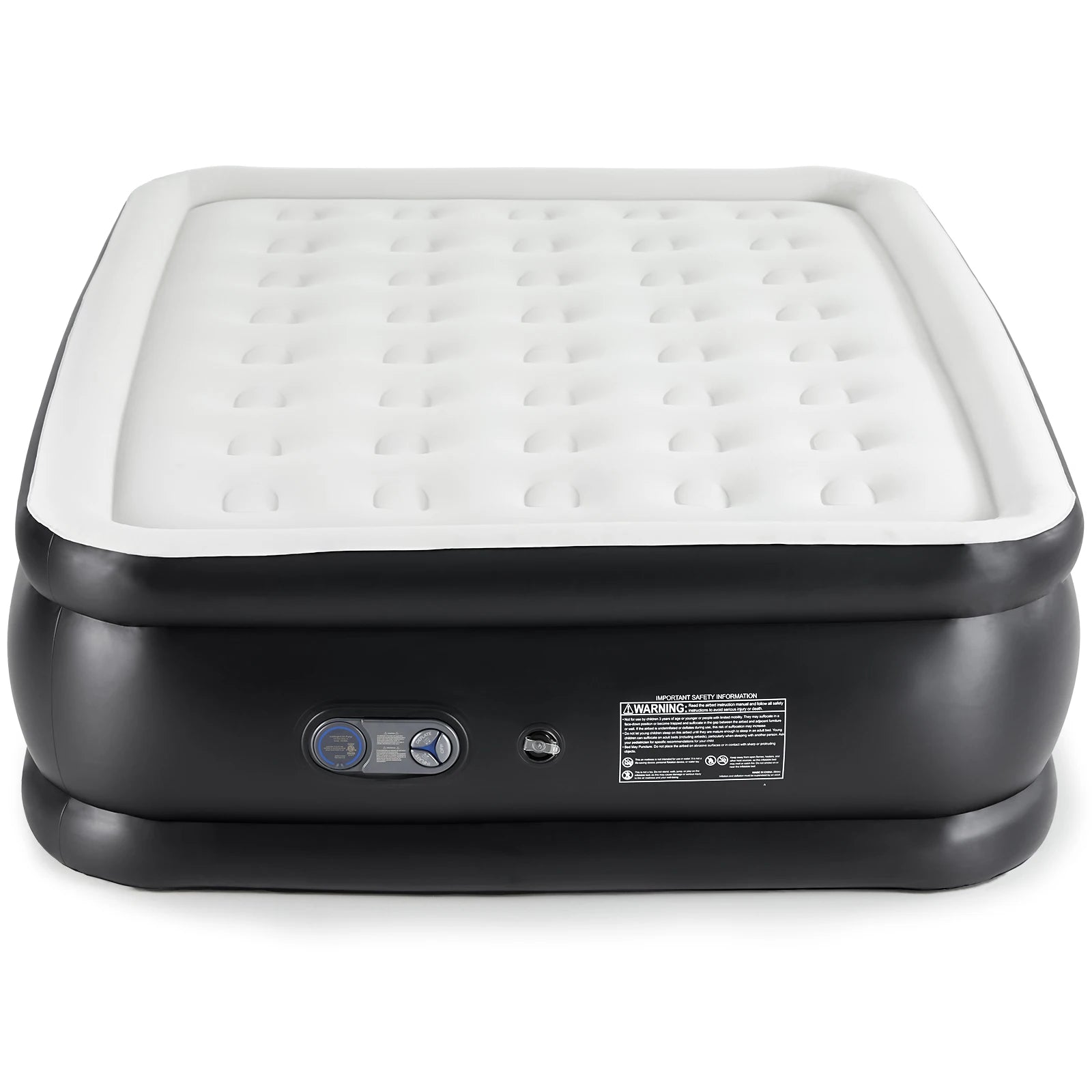 MCQ 16" Air Mattress with Built in Pump Non-Slip Bottom