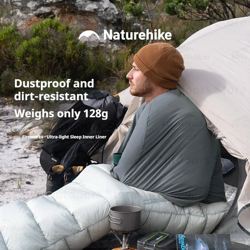 Naturehike Sleeping Bag Liner 128g Ultralight Single Stretch Envelope For Camping Sleeping Bags