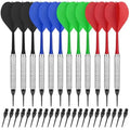 CyeeLife Plastic Tip Darts, 12pcs Soft Darts Set with 100 Plastic Tips for Electronic Dartboard