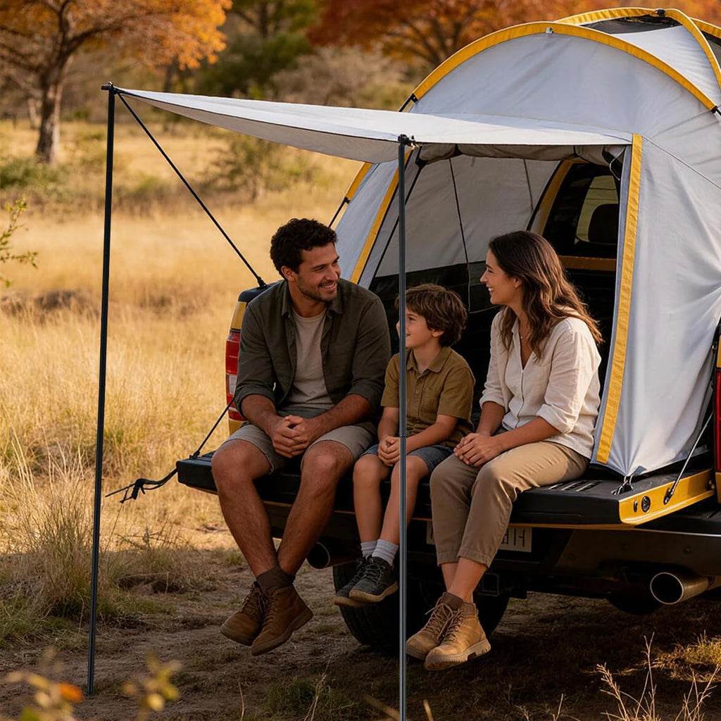 Waterproof Double Layer Pickup Truck Bed Tent with Awning