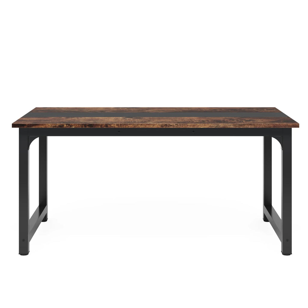 Tribesigns Rectangular Industrial Kitchen Table for 6-8 Persons