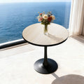 Leisure Stone Top Round Dining Table for 2-3 People No Chairs