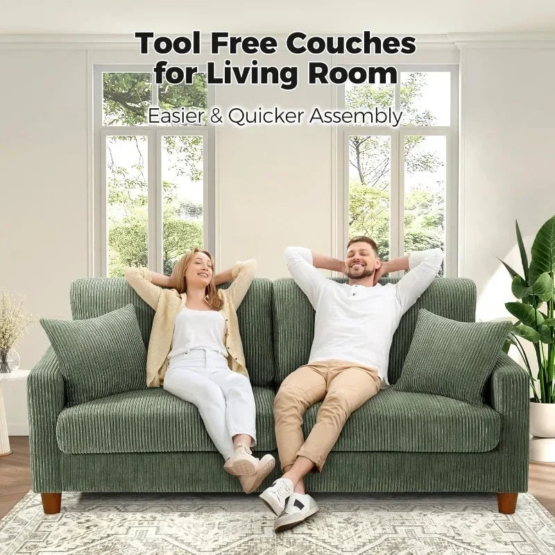 Kidirect 70in Oversized Corduroy Couch
