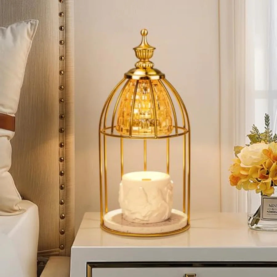 Dimmable Petal Candle Warmer Lamp with Timer