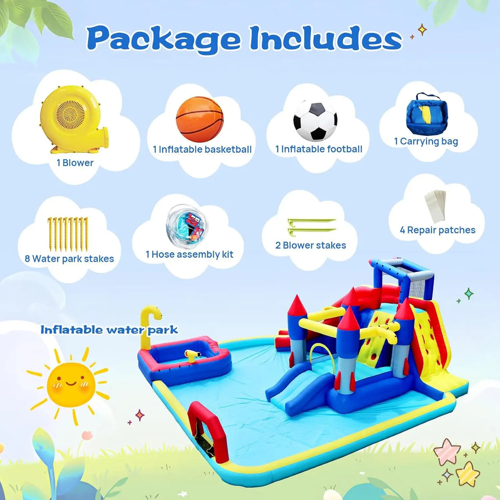 10 in 1 Inflatable Bounce House Water Park