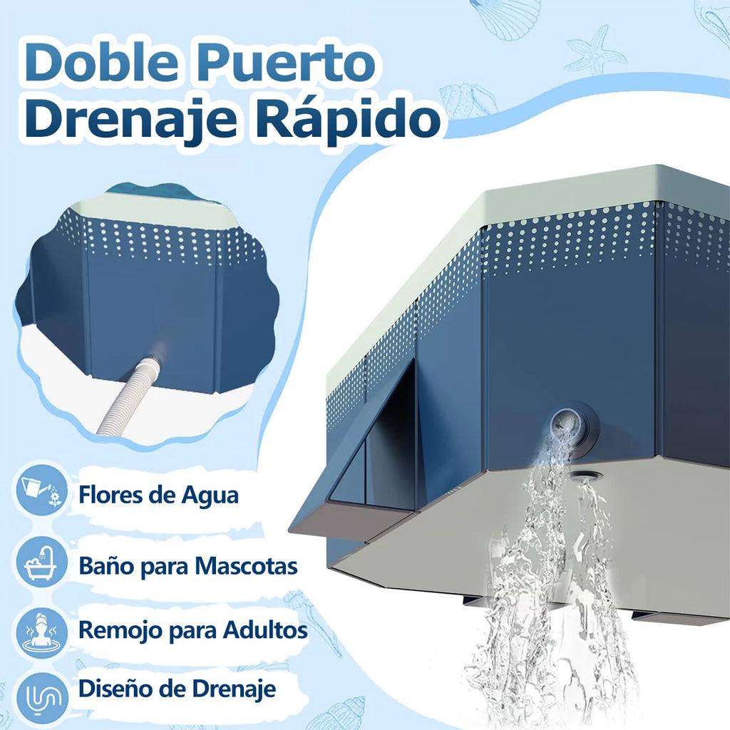 Foldable Rectangular Swimming Pool