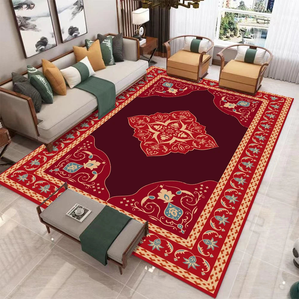 Large European Retro Carpet Non-slip Washable