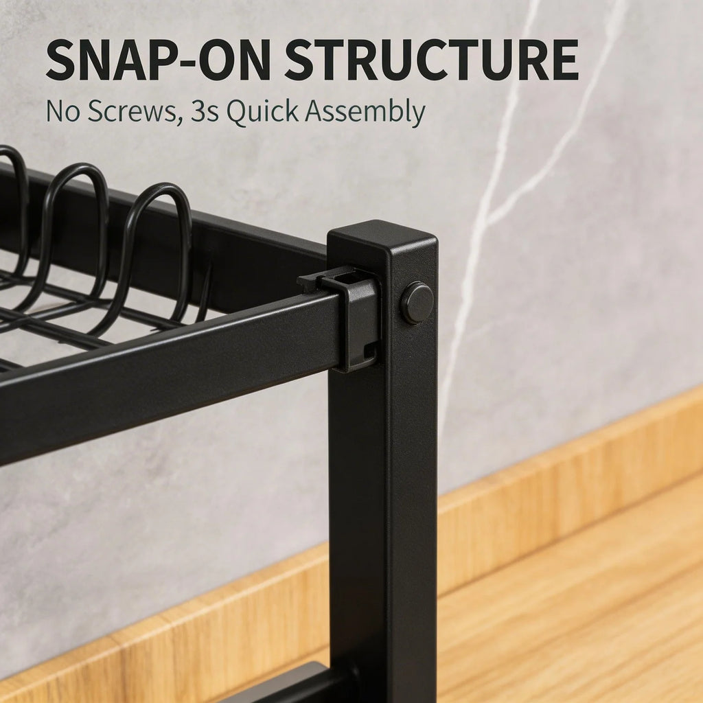 2-Tier Multifunctional Countertop Dish Organizer