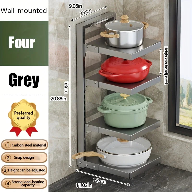 Adjustable Stainless Steel Kitchen Storage Rack
