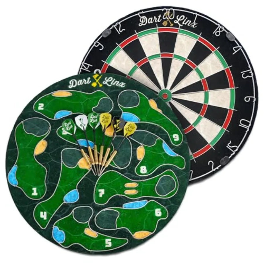 Dart Board with 6 Steel Tip Darts
