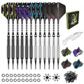 12 Soft Tip Darts Set with 50 Additional Tips, 20 O-Rings, 2 Flight Protectors, and Wrench for Electronic Board