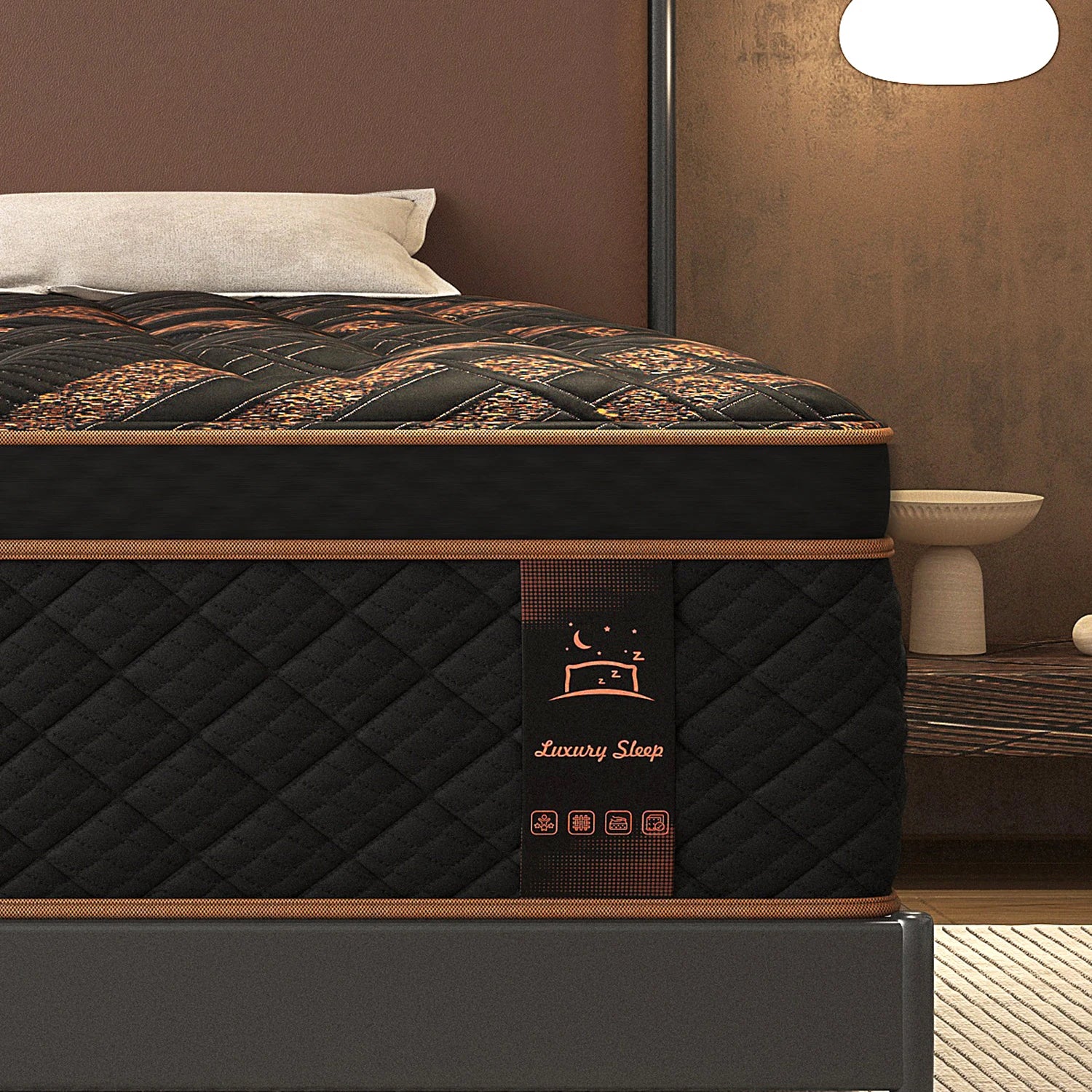 12/14"Hybrid Gel Memory Foam Mattress, Medium Firm, Motion Isolation