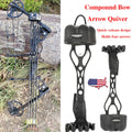 Arrow Quiver 4-Arrow Quick Release Holder Reinforced Nylon with EVA Foam Pad Portable Adjustable Removable Hip Quiver for Compound Bow Hunting Shooting Target Practice Outdoor Durable Archery Accessories