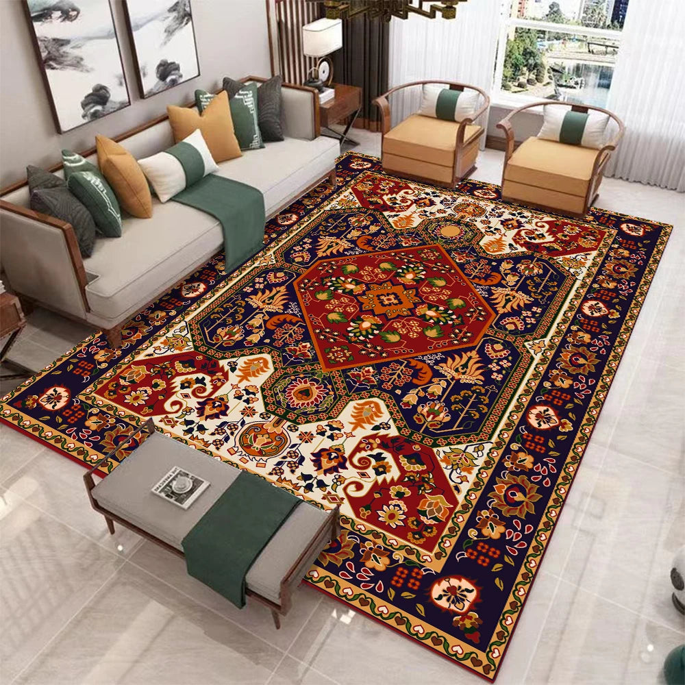 Large European Retro Carpet Non-slip Washable
