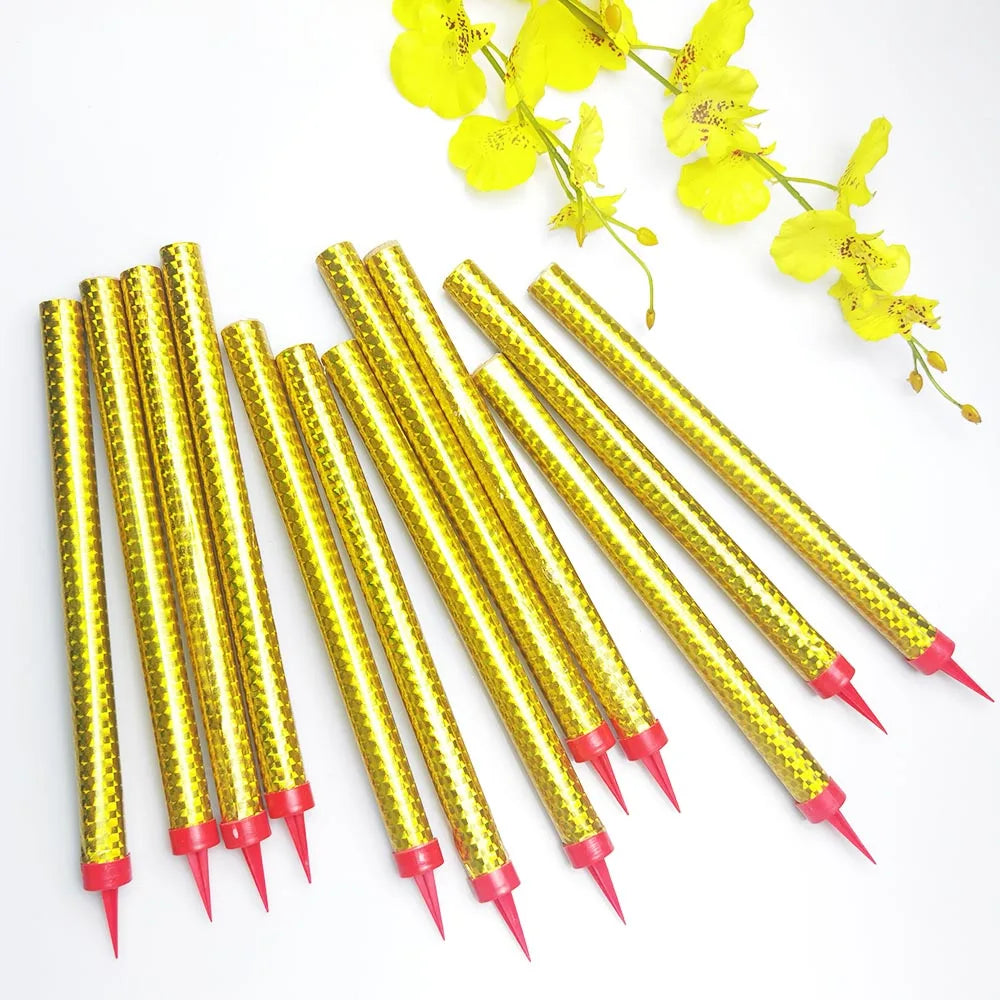 6pcs gold birthday candles