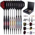 Electronic Dart Board 9 Soft Tip Dart Set with 50 Extra Tips and 9 Shafts