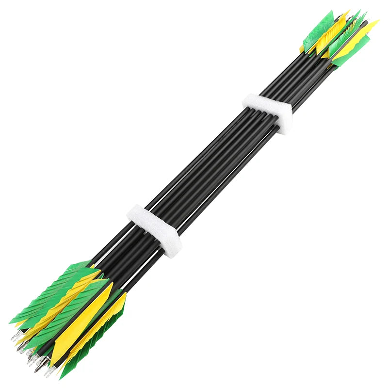 Mixed Carbon Arrows 12pcs 31.5inch