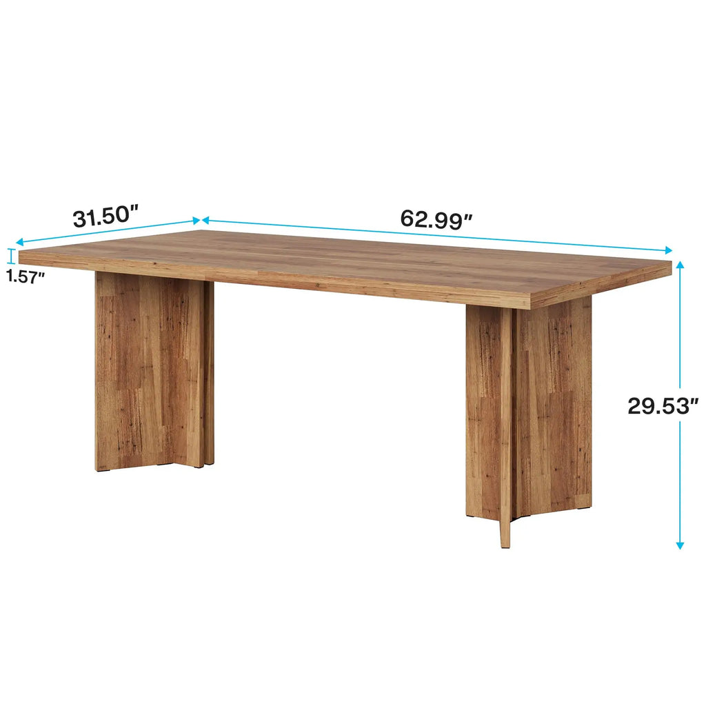 Tribesigns 63" Rectangular Dining Table for 4-6 People