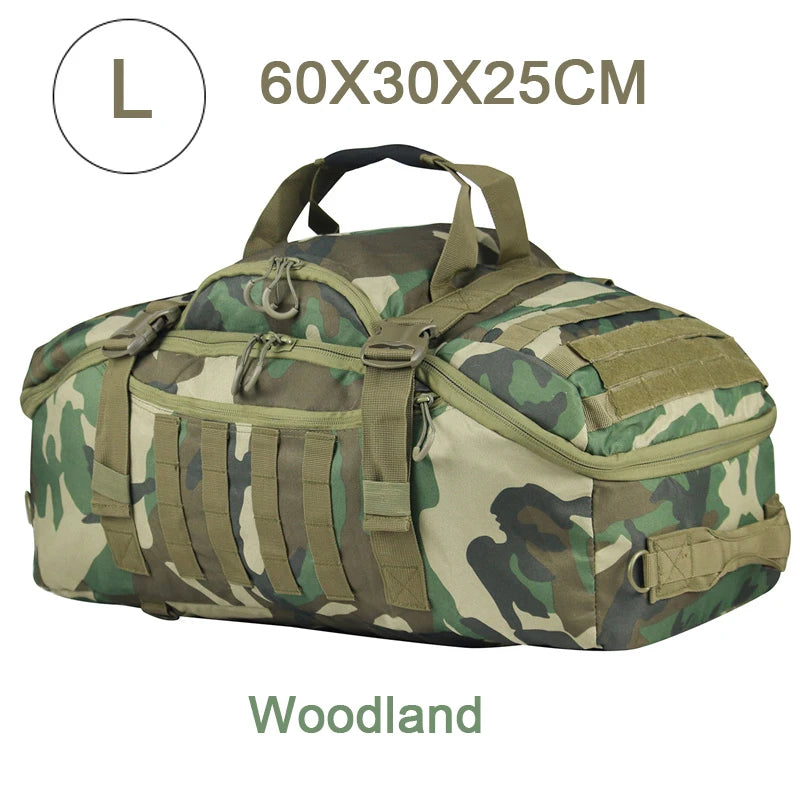 LQARMY 30L 45L 80L Outdoor Mountaineering Tactical Backpack or Large Duffel Bag