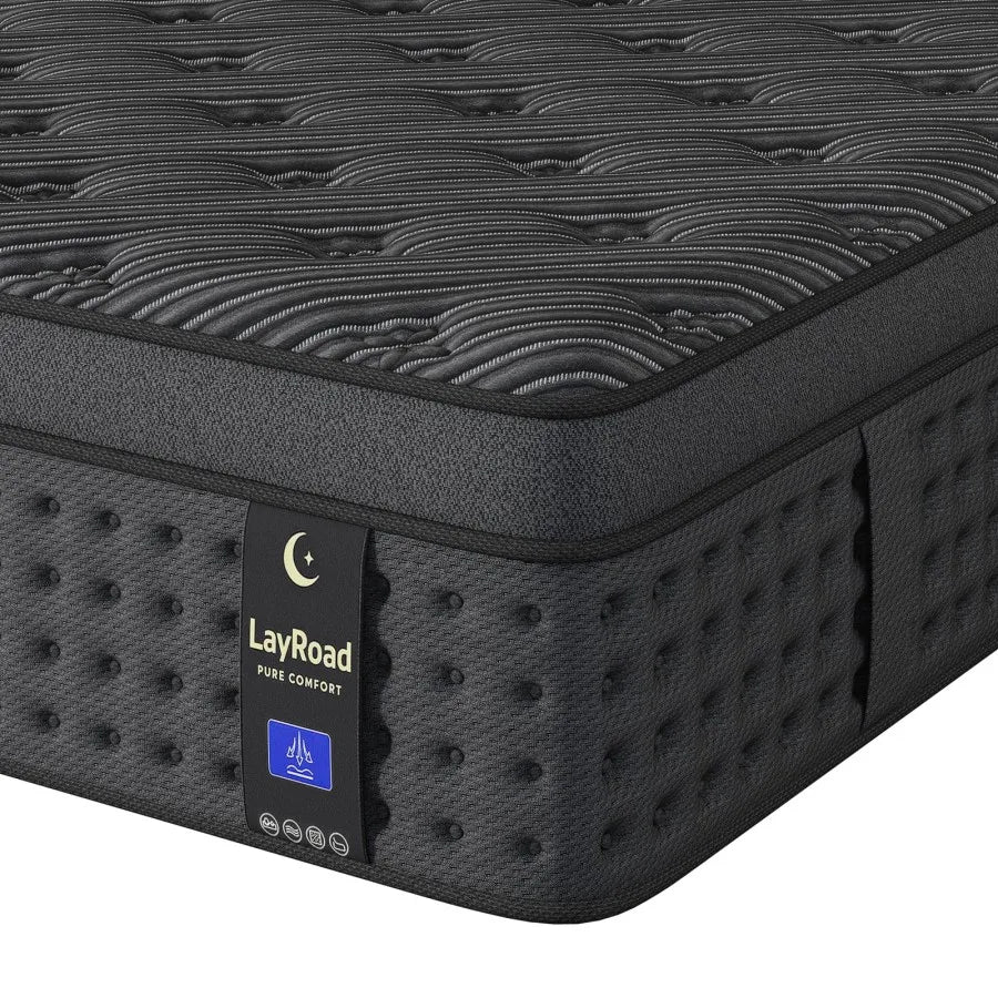 12/14inch Memory Foam Hybrid Box Spring Mattress Available in Twin, Full, Queen, and King Size  Medium Firm