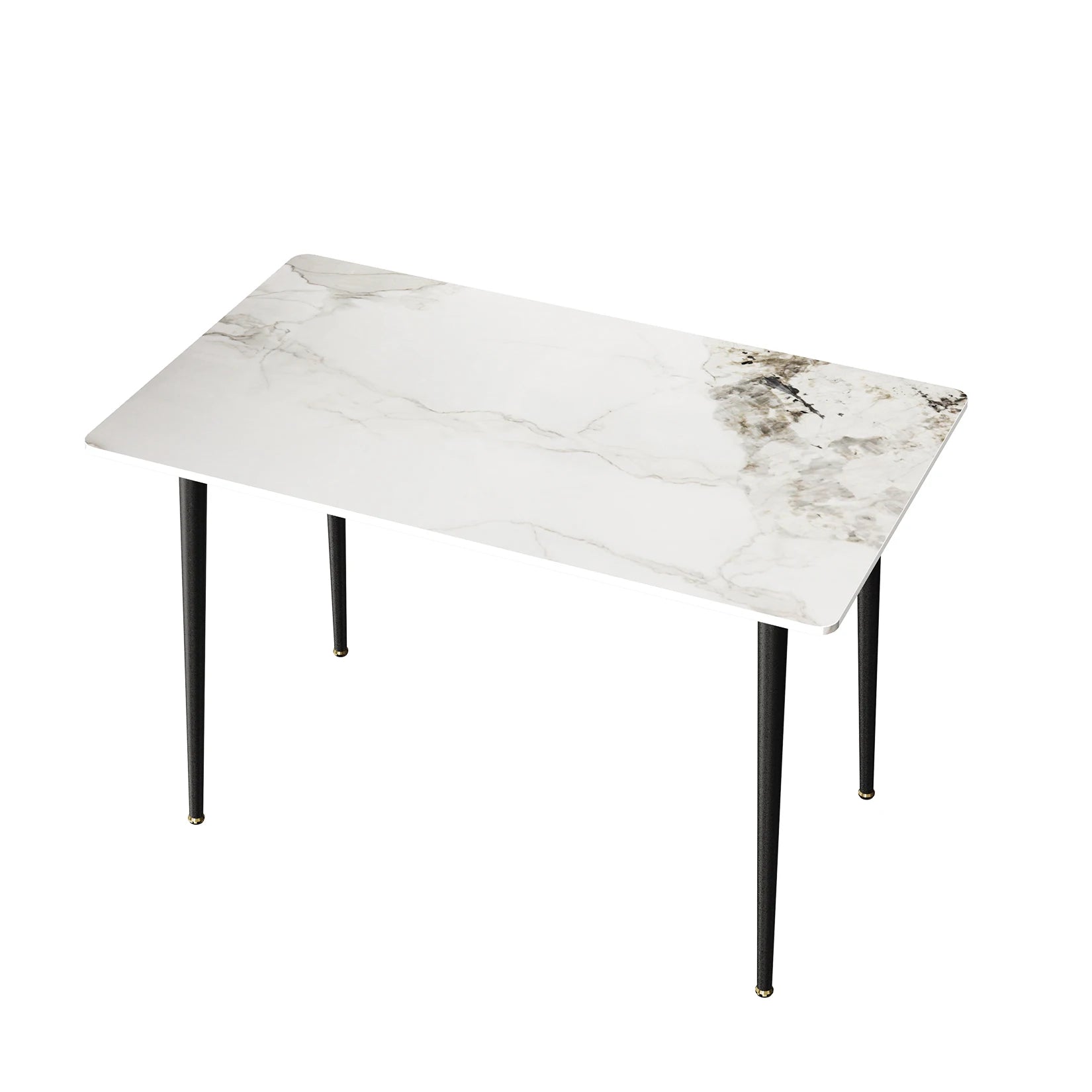 Rectangular Marble Dining Table for 4-6 People