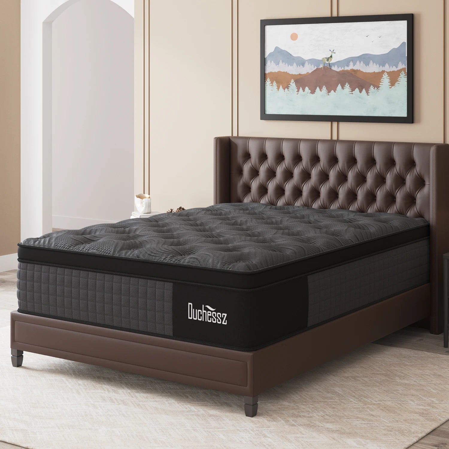 14" Euro Top Hybrid Spring Memory Foam Mattress Twin, Full, Queen, and King. Medium Firm with Motion Isolation