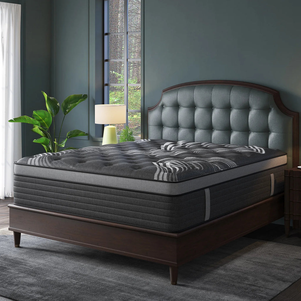 12"14" Hybrid Gel Memory Foam Mattress In A Box Medium Firm Motion Isolation