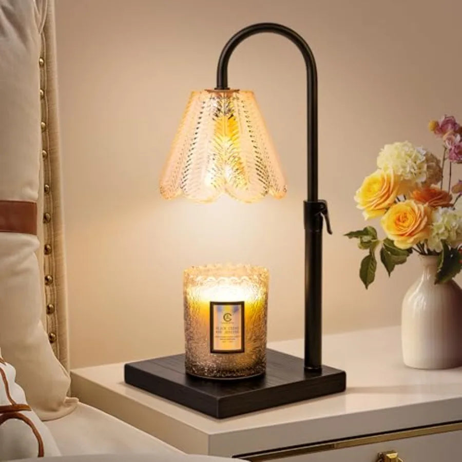 Dimmable Petal Candle Warmer Lamp with Timer