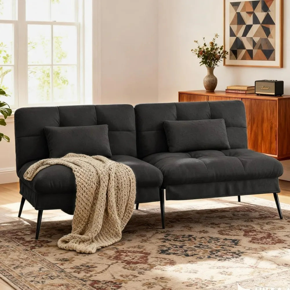 72 Inch COMHOMA Futon Foldable Sofa Bed