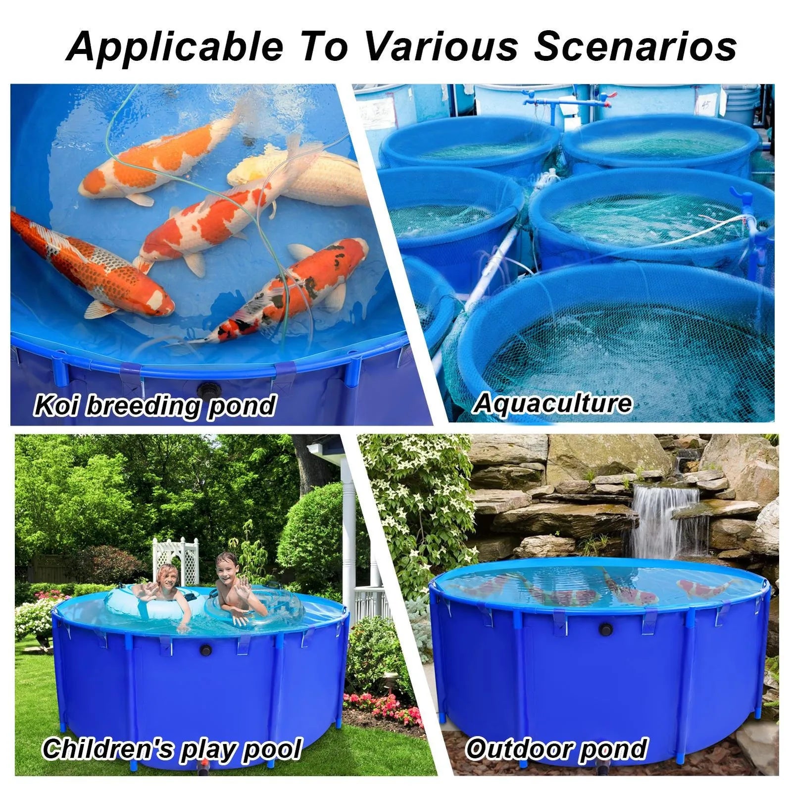Round PVC Above Ground Swimming Pool