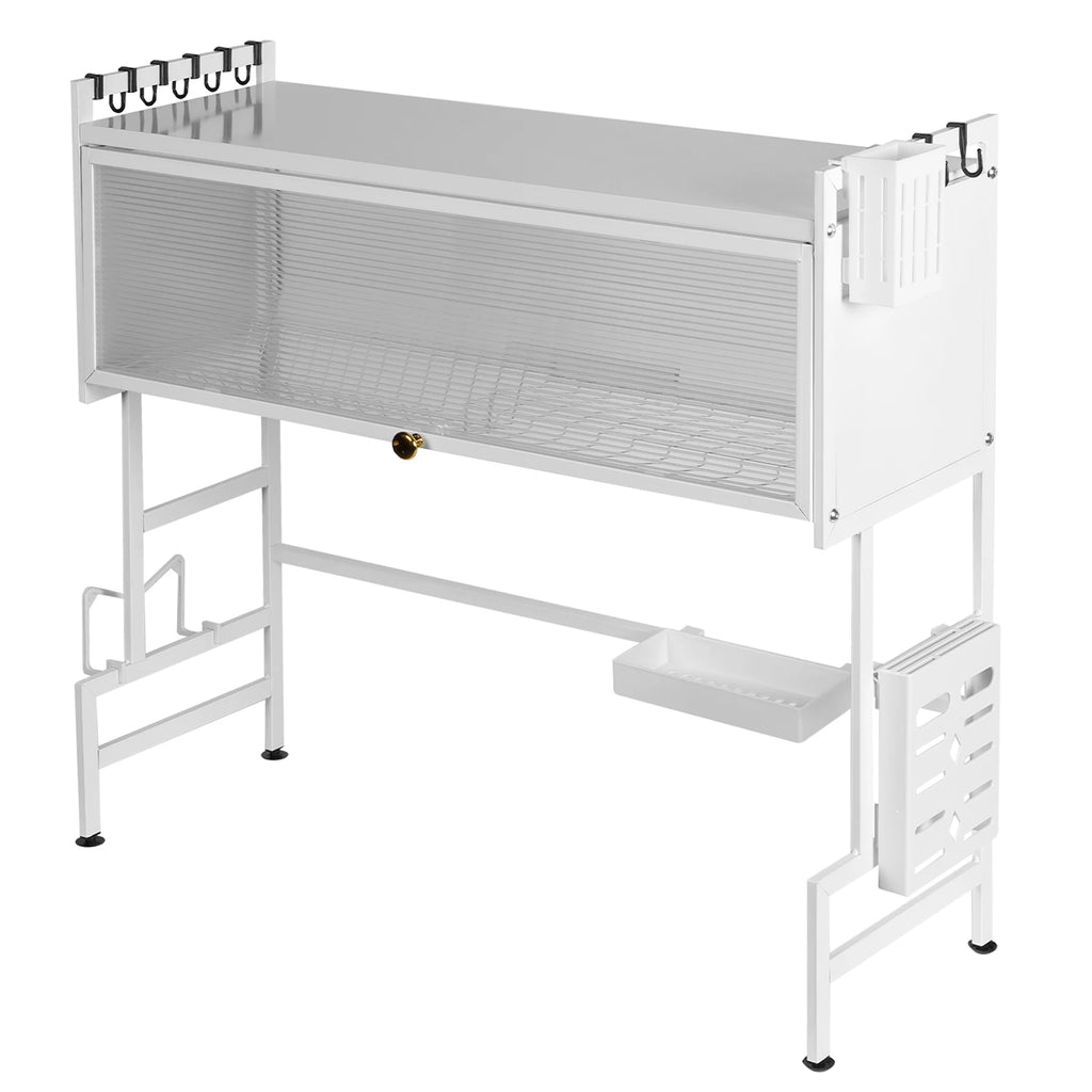 Multi-Functional Steel Kitchen Storage Rack with Cover