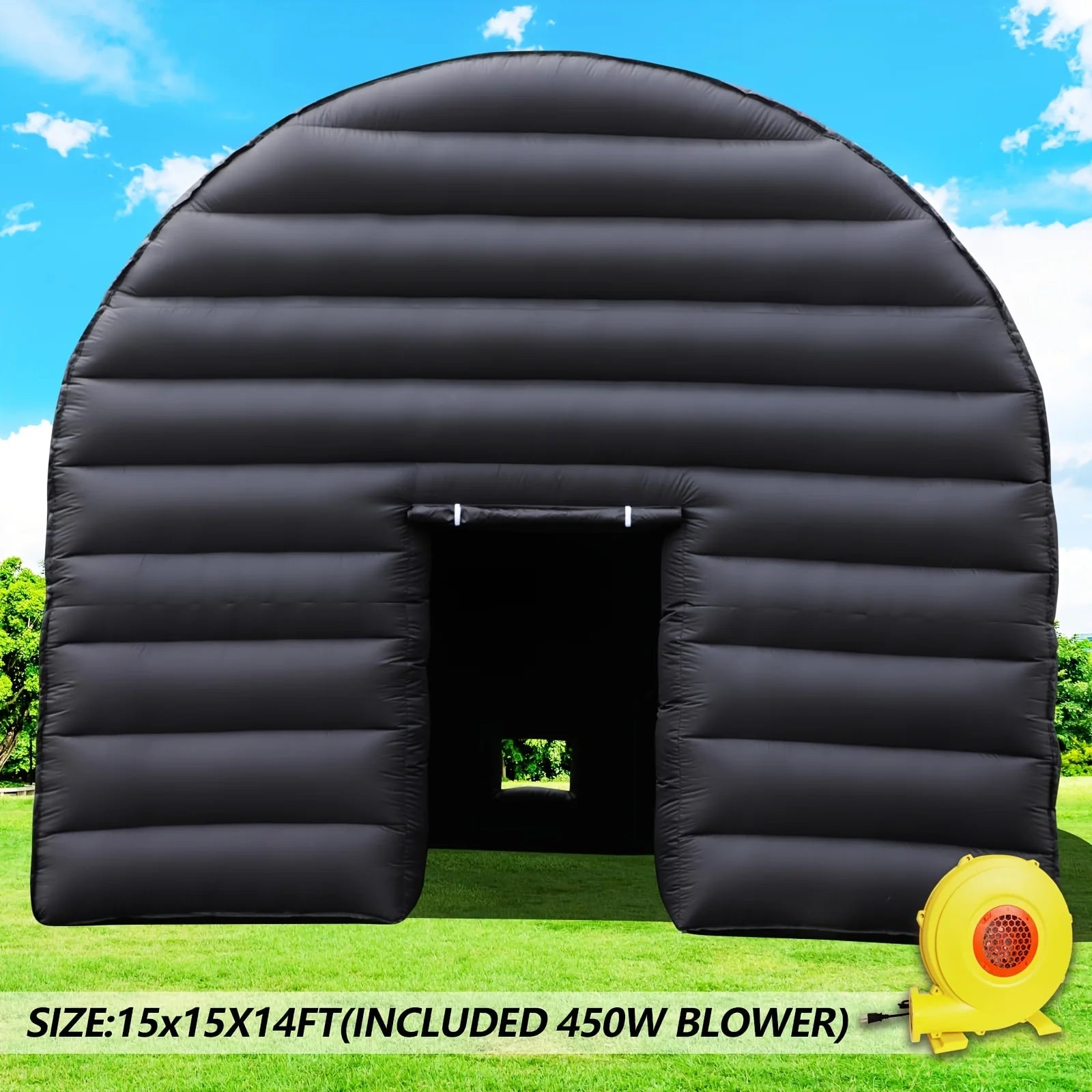 Large Black Inflatable Tent(15x15x14ft)