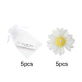 1pc/5pcs/10pcs Daisy Shaped Candles Set - Scented Soy Wax