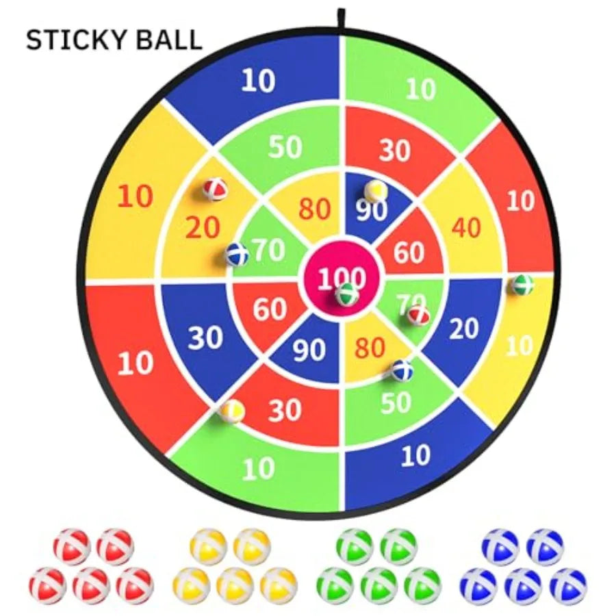 29" Large Dart Board  with 20 Balls Indoor and Outdoor Fun