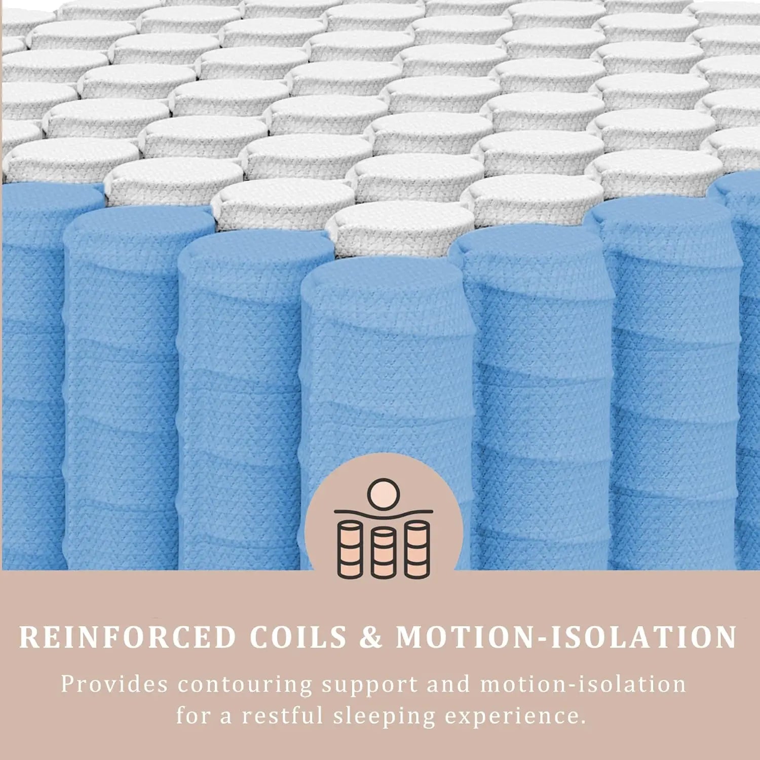 12" Full Hybrid Gel Memory Foam Mattress, Motion Isolation, Available in  Full, Queen, and King Size
