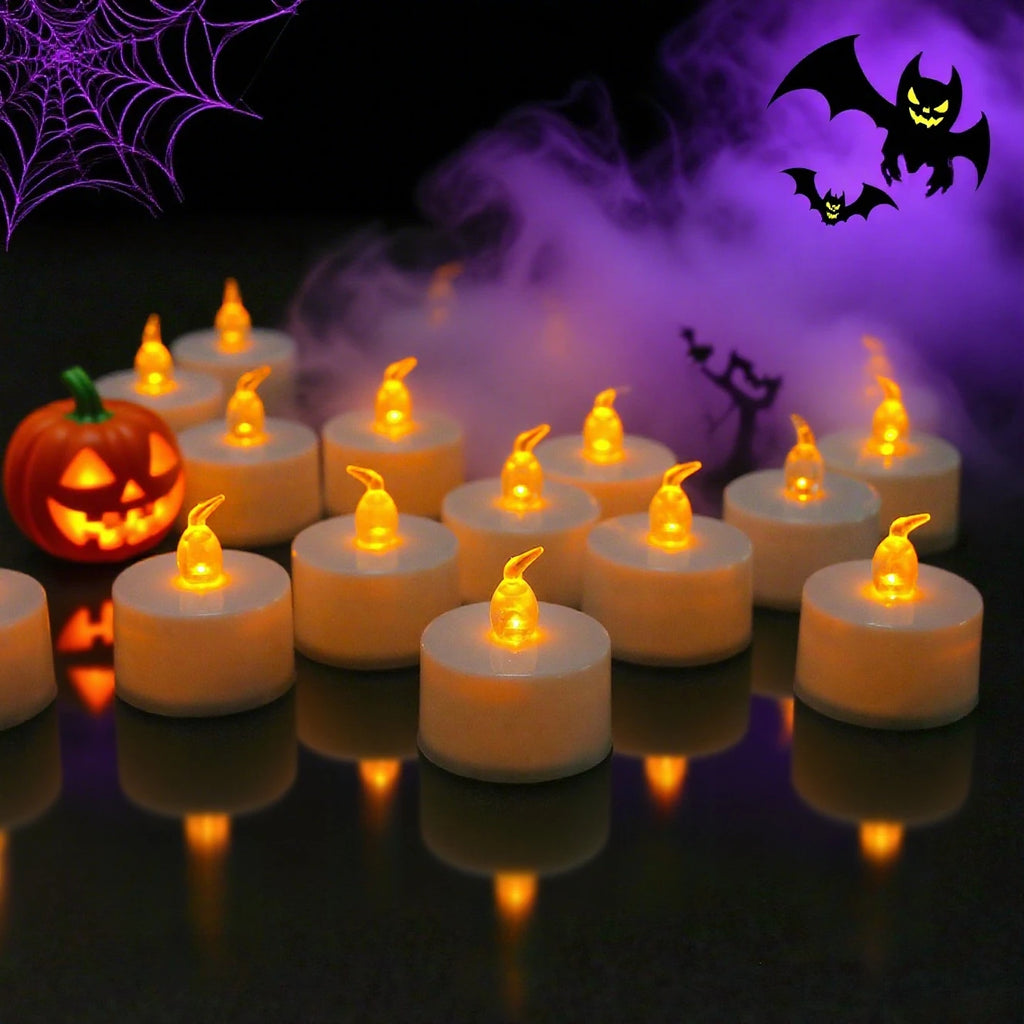 LED Tea Lights Candles Realistic Flickering Battery Operated