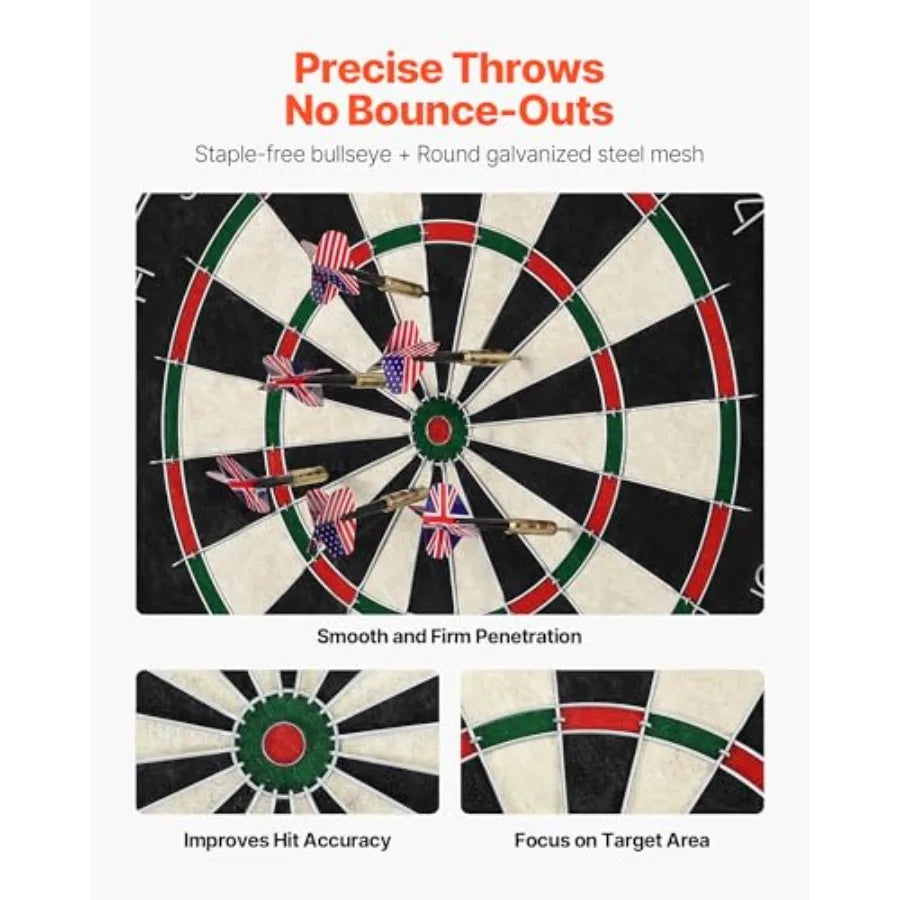 Dartboard with 6 Darts and Scoring Kit