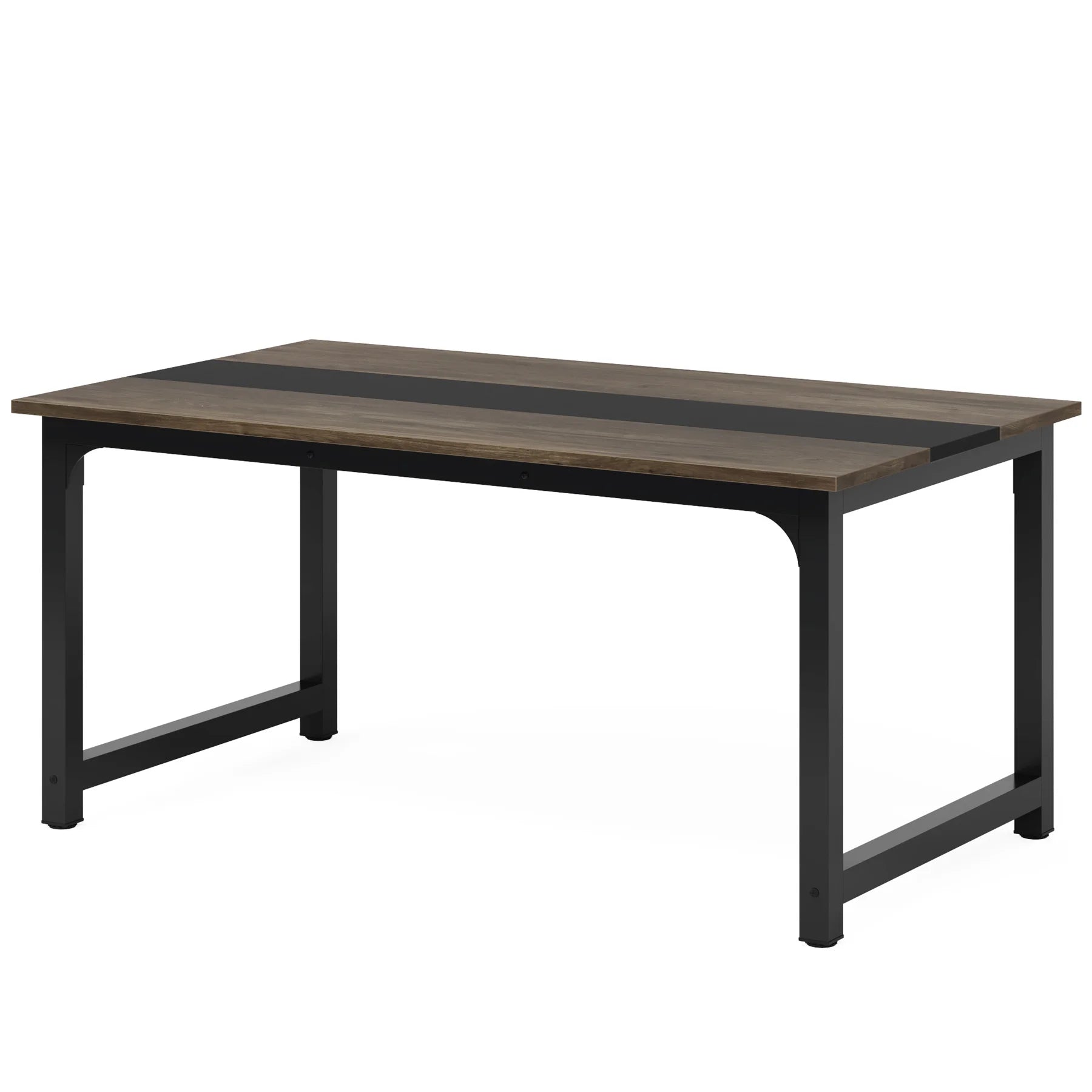 Tribesigns Rectangular Industrial Kitchen Table for 6-8 Persons