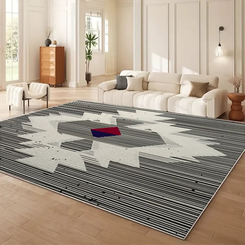 Moroccan Geometry Large Area Rug /Anti-Slip /Easy Cleaning
