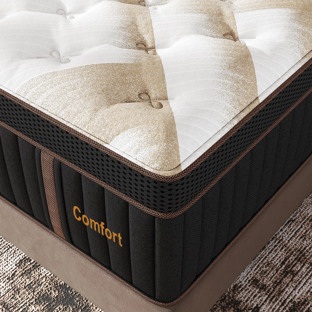 12/14" Hybrid Gel Memory Foam Mattress, Medium Firm Motion Isolation