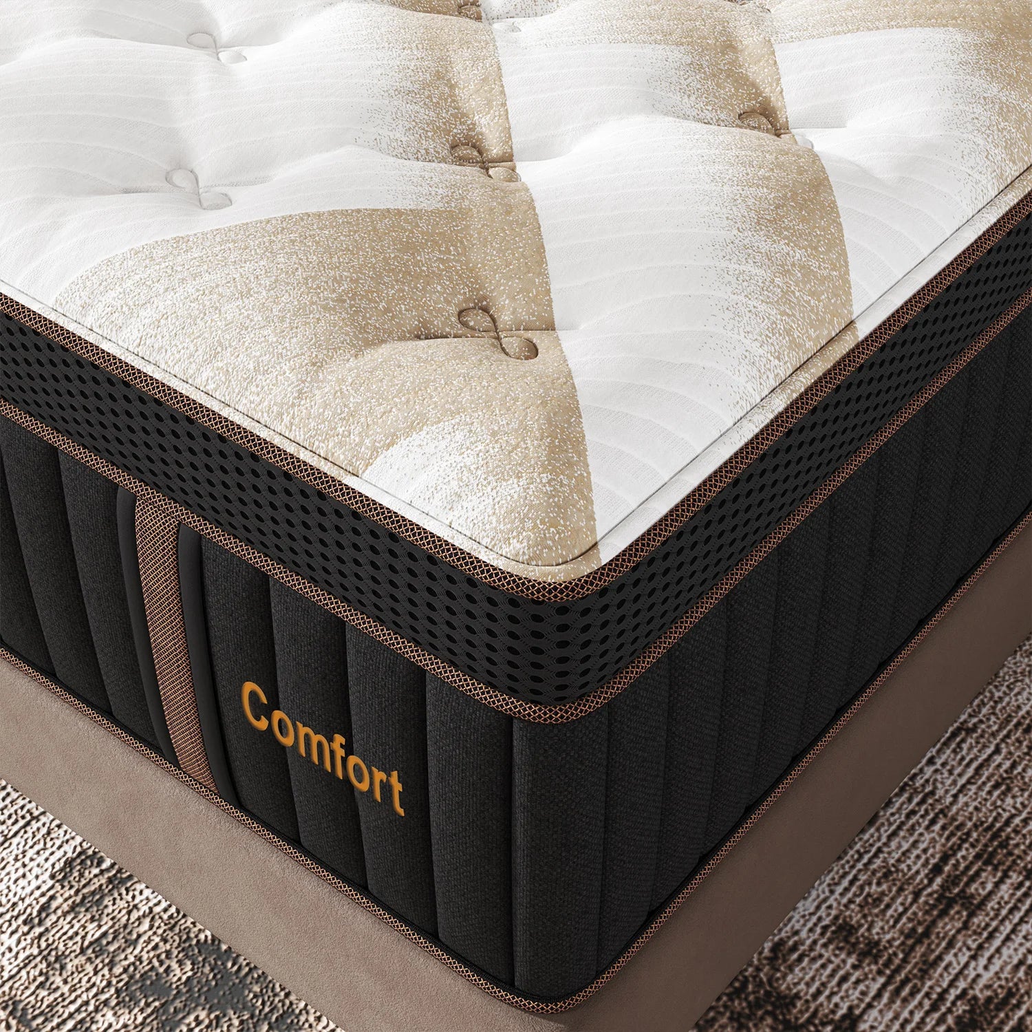 12/14" Hybrid Gel Memory Foam Mattress, Medium Firm Motion Isolation
