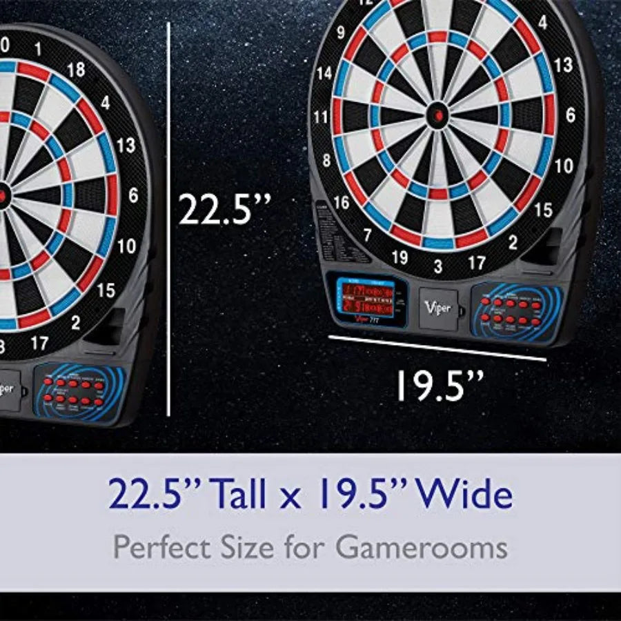 Viper 777 Electronic Dartboard  with 6 Soft Tip Darts, 43 Games, and LCD Scoring For 8 Players