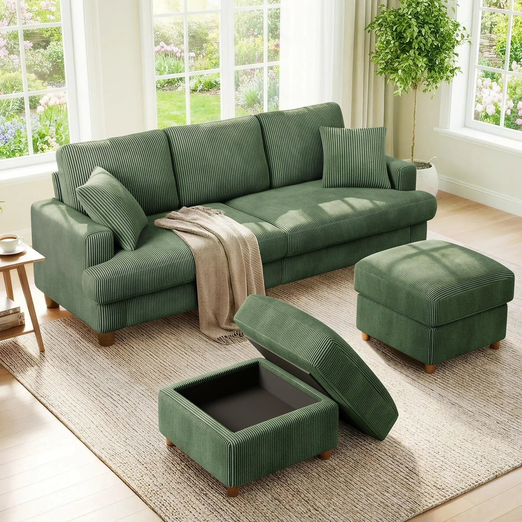 Kidirect 70in Oversized Corduroy Couch
