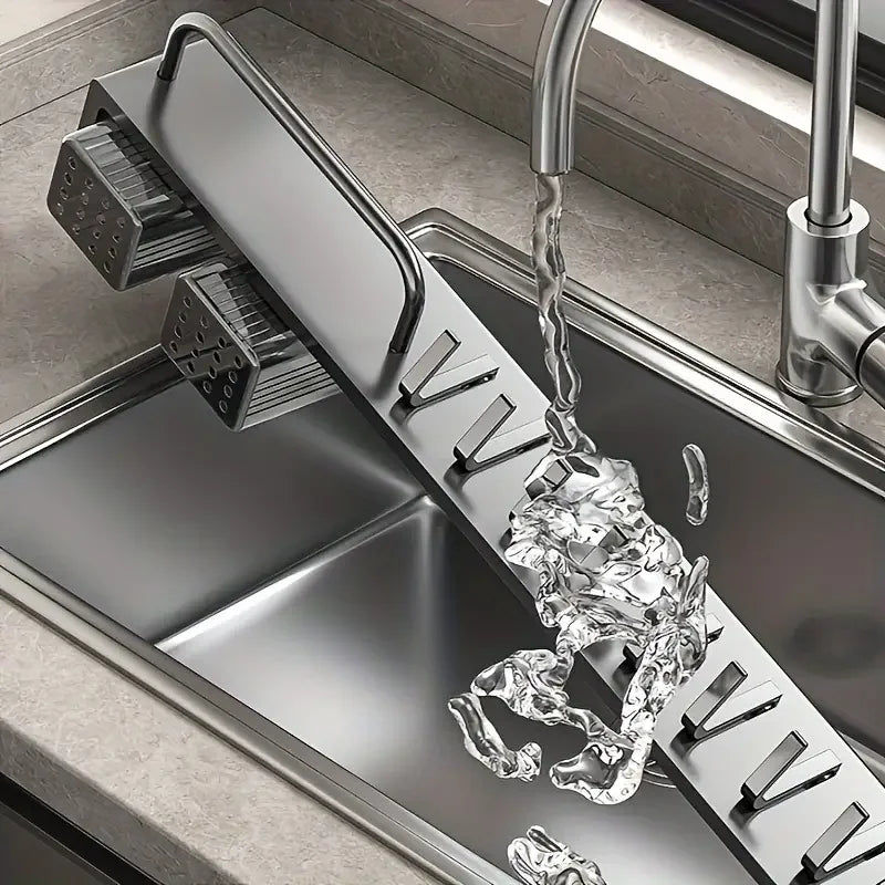 Heavy Duty Carbon Steel No Drill Wall Mount Kitchen Organizer