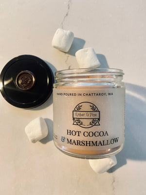 Hot Cocoa & Marshmallow Soy Candle - Ember and Pine Co.