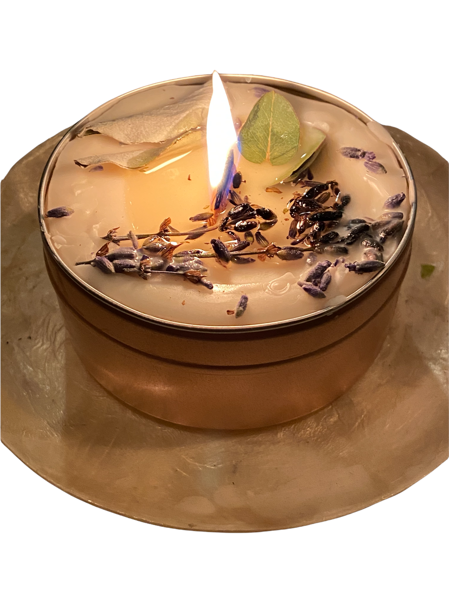 Natural Eucalyptus & Spearmint Beeswax Candle - Ember and Pine Co.